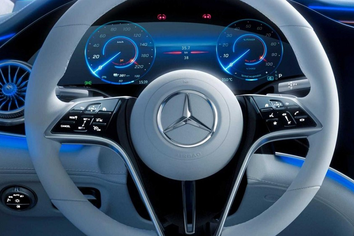 Xe dien cao cap Mercedes EQS 2022 lo hinh anh noi that-Hinh-2