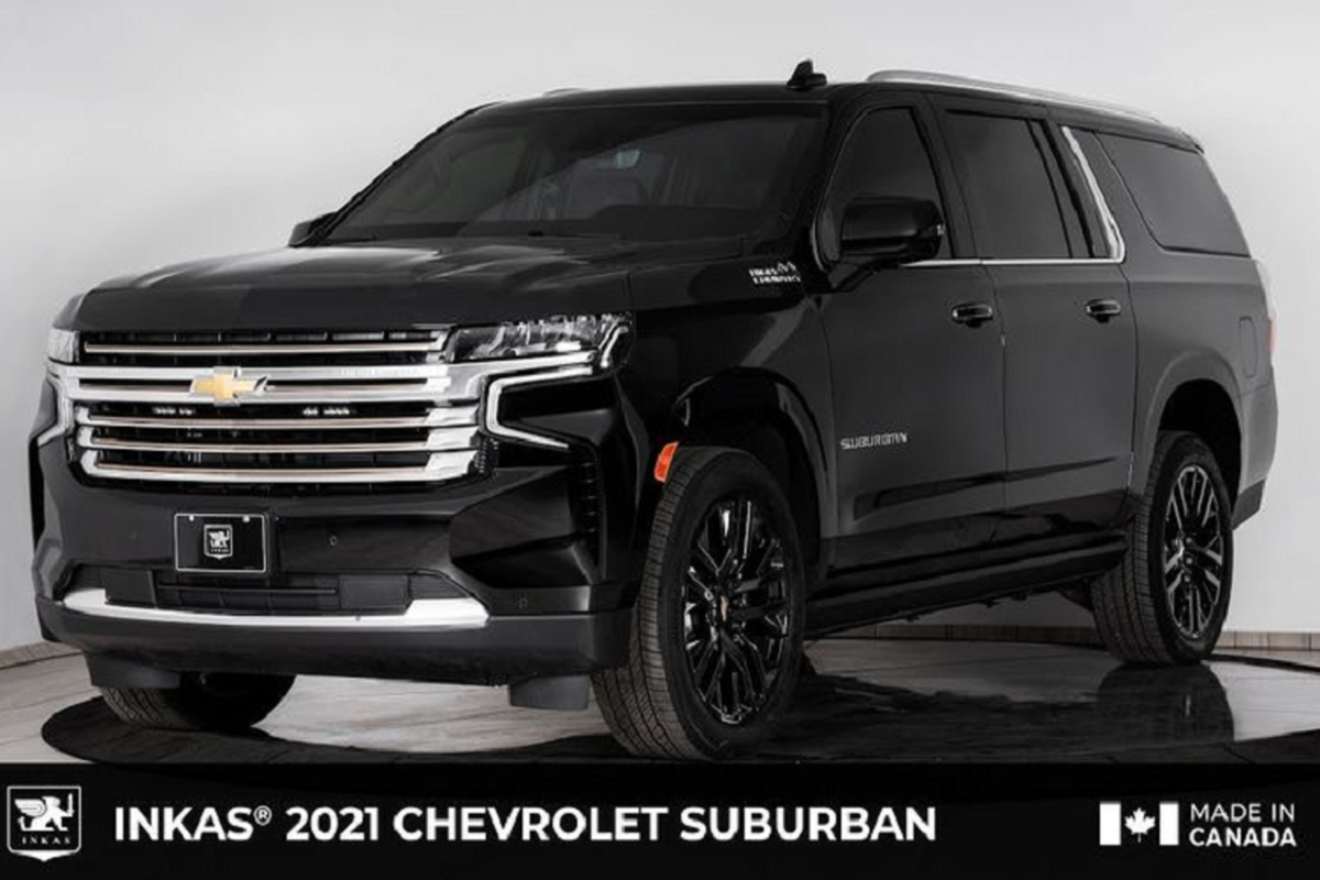 Chevrolet Suburban 2021 chong dan AK-47, luu dan DM51 nho Inkas