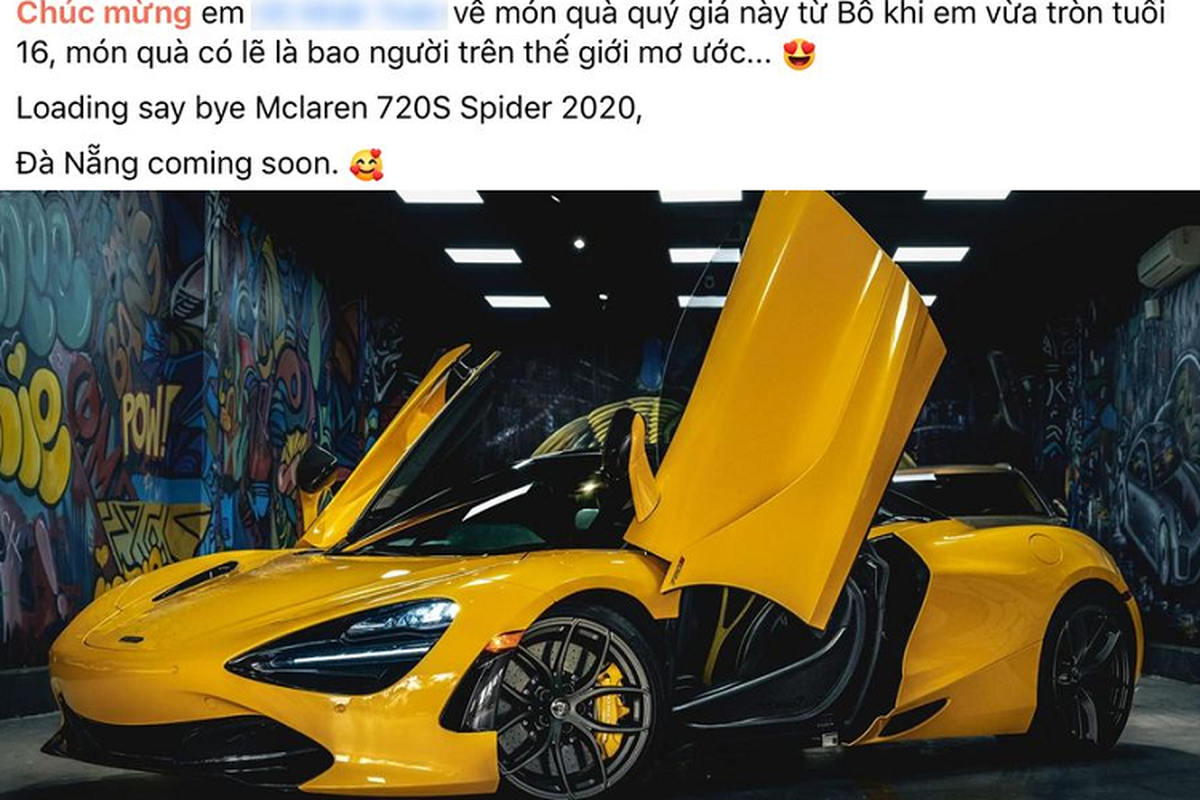 Richkid 16 tuoi Da Nang so huu McLaren va Ferrari gan 40 ty