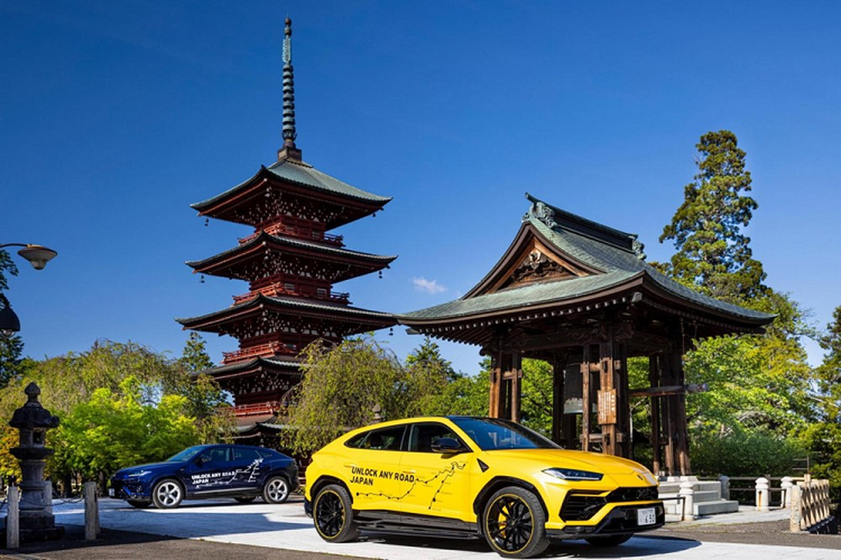 Xem sieu SUV Lamborghini Urus hoan thanh 6.500 km xuyen Nhat Ban