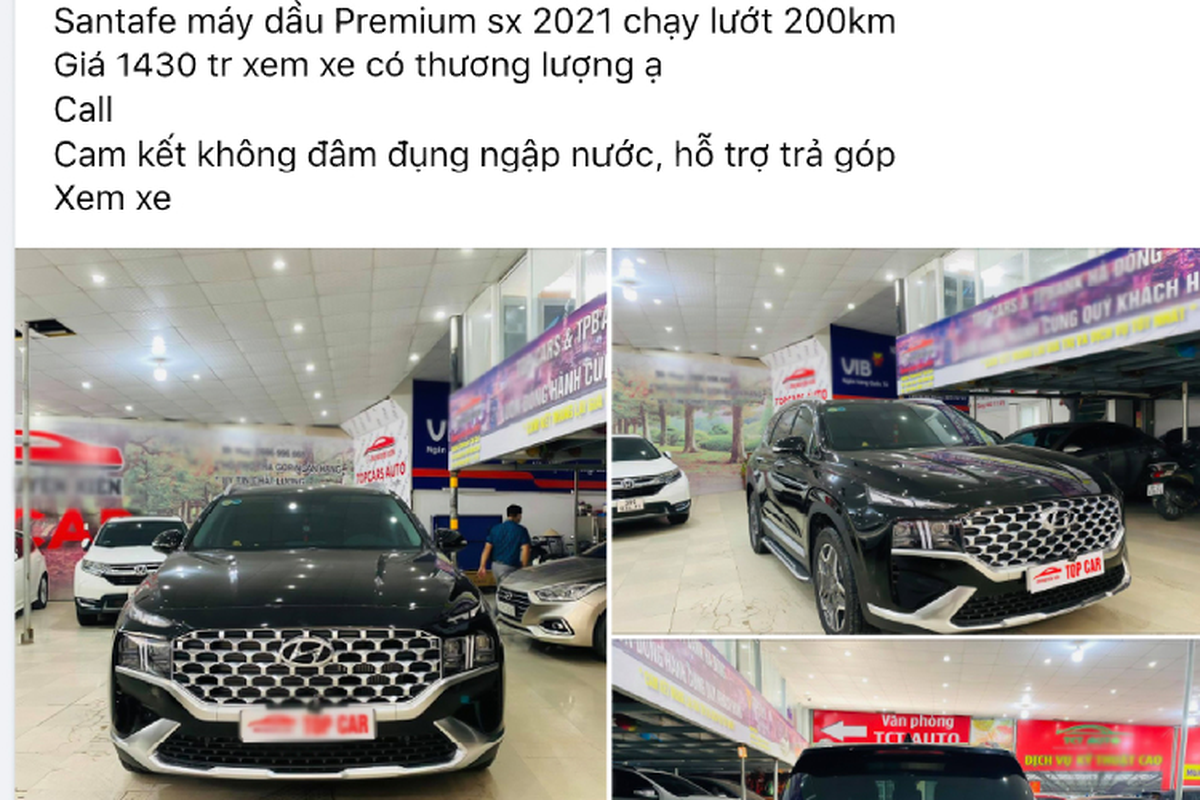 Hyundai SantaFe 2021 “thach cuoi” 1,430 ty dong tren san xe cu Viet-Hinh-3