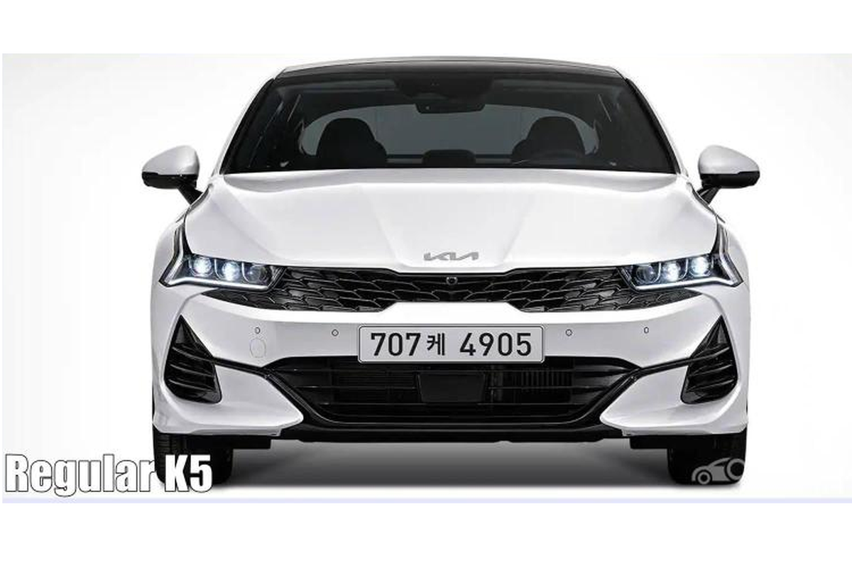 Kia K5 2022 logo moi, them trang bi canh tranh Hyundai Sonata-Hinh-3