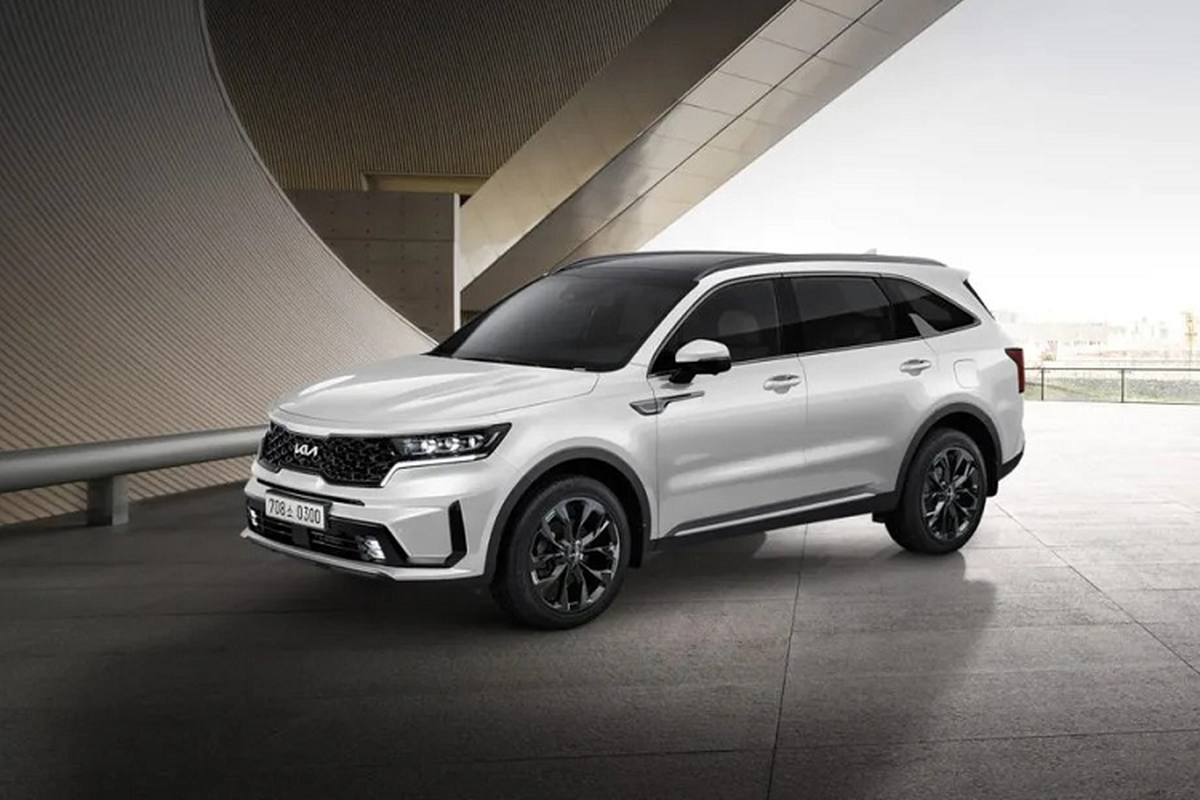 Kia Sorento 2022 logo moi, ban ra tu 621 trieu dong tai Han Quoc