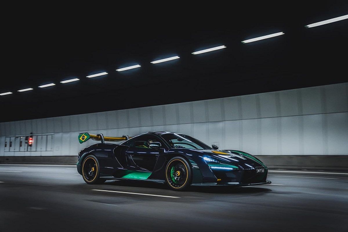 Dai gia Singapore phoi mau Quoc ky Brazil sieu xe McLaren Senna