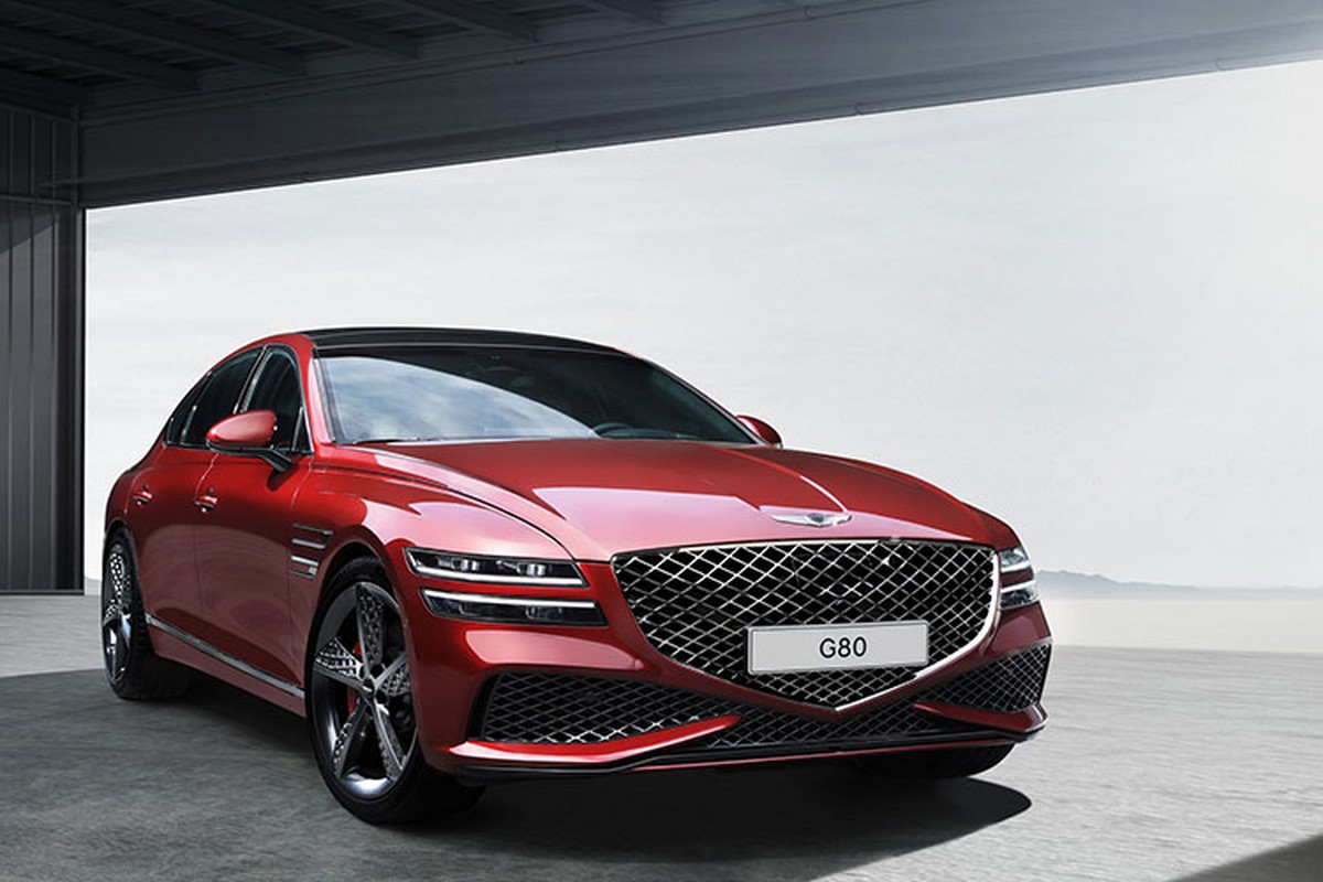 Genesis G80 Sport 2022 - xe sang the thao sap den tay 