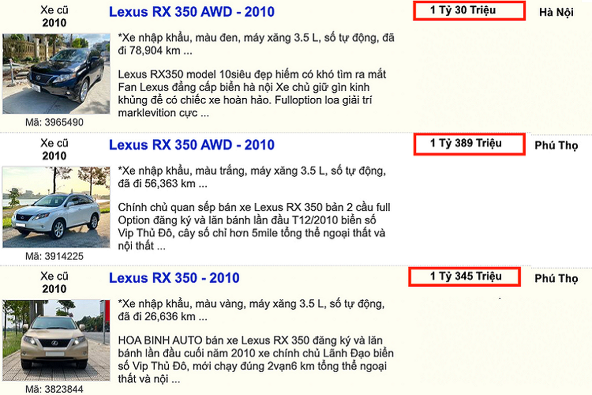 Lexus RX 350 2010 