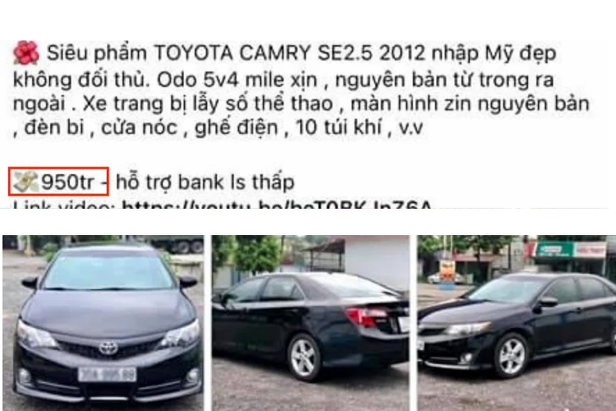 Toyota Camry nhap My chay 9 nam, ban gan 1 ty dong o Ha Noi-Hinh-3