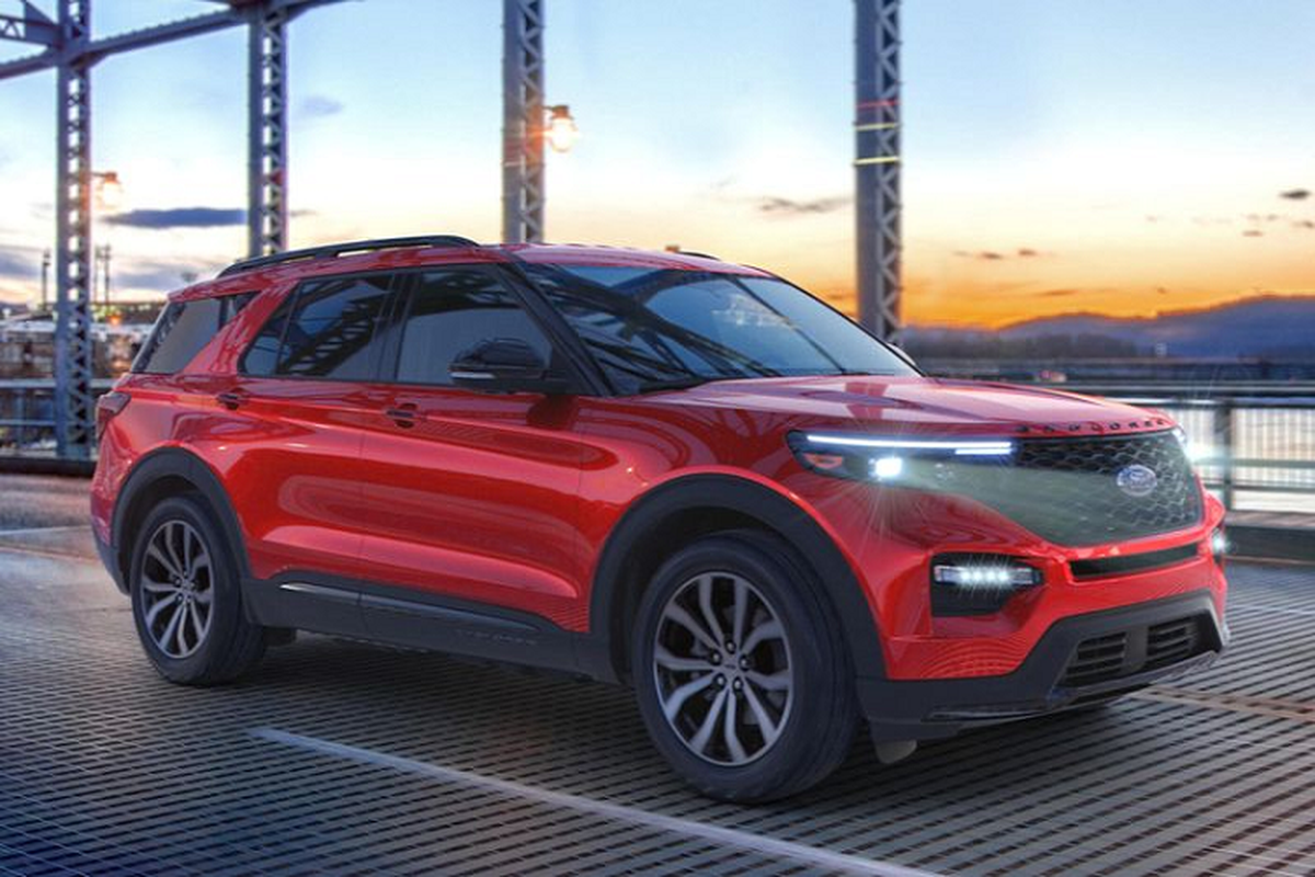 Ford Explorer 2021 chua ban tai Viet Nam, ban facelift da lo dien