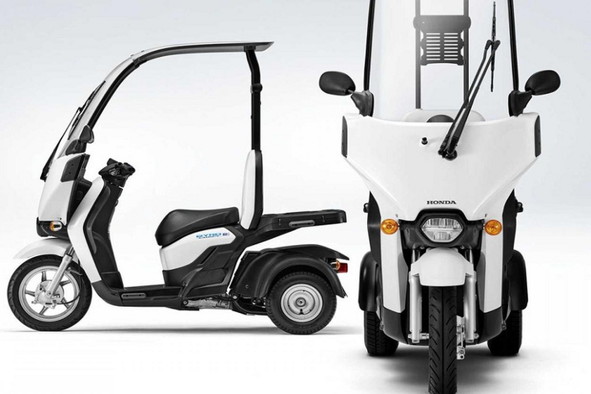 Honda Gyro Canopy:e - scooter 3 banh dien tu 142 trieu dong-Hinh-2