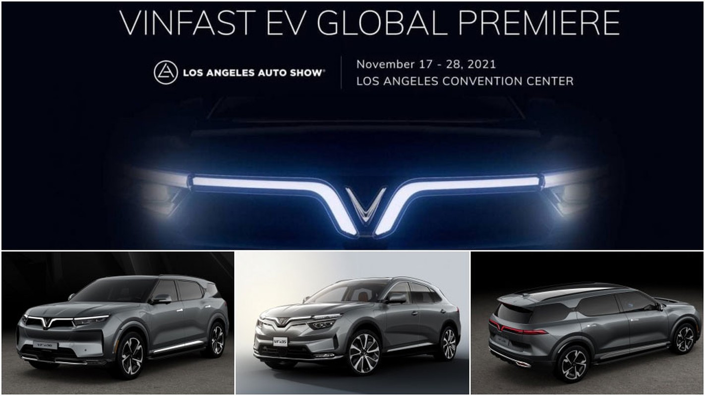 Vinfast VF e35, e36 vao top xe dien noi bat LA Auto Show 2021