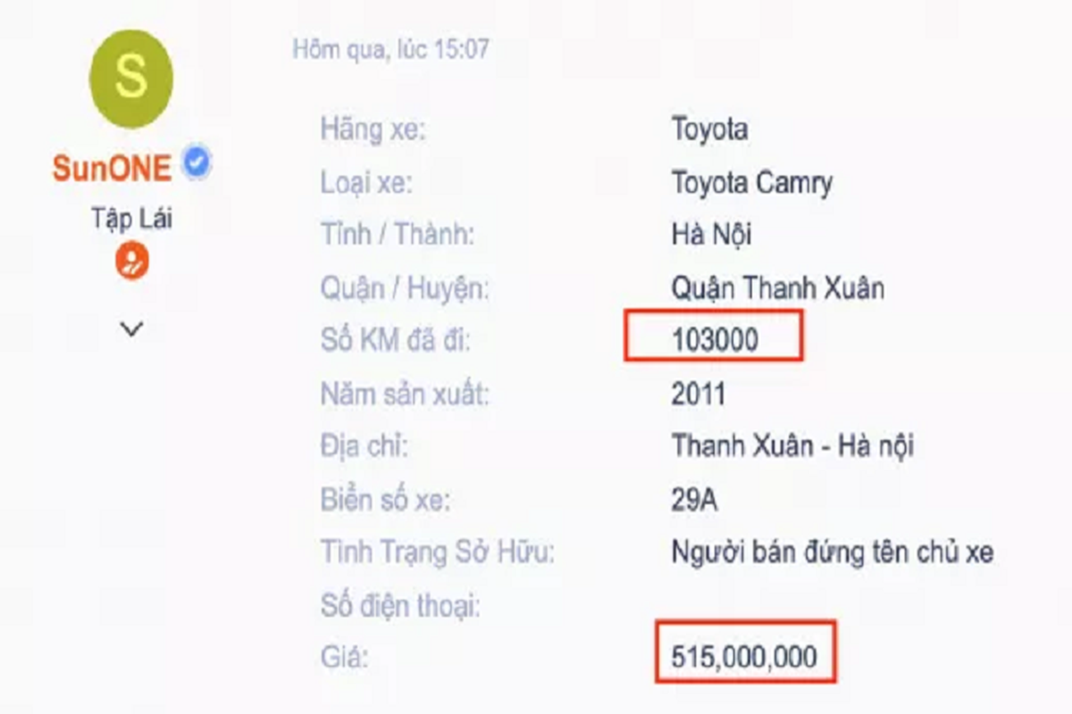 Co nen mua Toyota Camry chay 10 nam, gia 515 trieu tren san xe cu?-Hinh-2