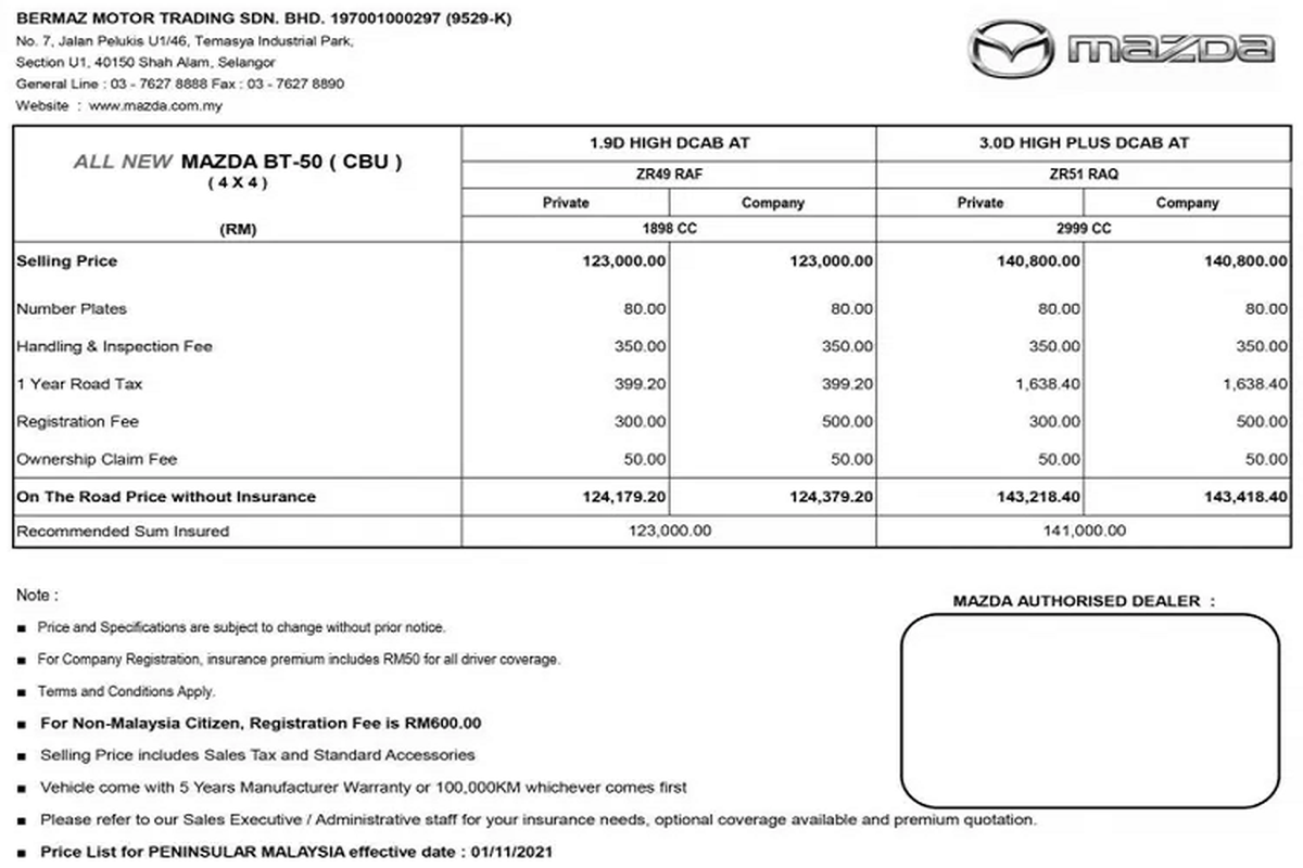 Mazda BT-50 2022 tai Malaysia tu 677 trieu dong, re hon Viet Nam-Hinh-3