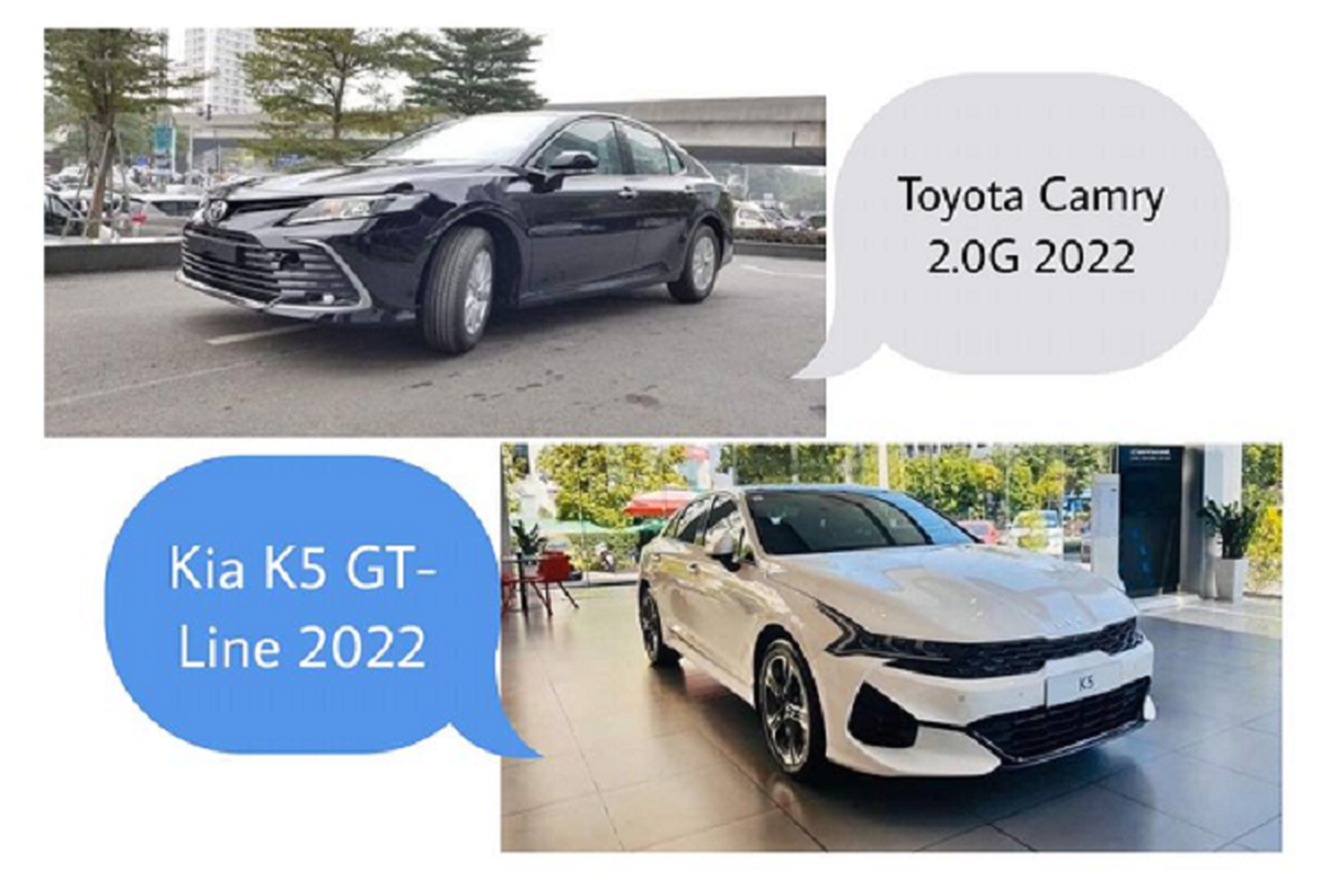 Mua Toyota Camry 2.0G hay Kia K5 ban cao nhat tai Viet Nam?