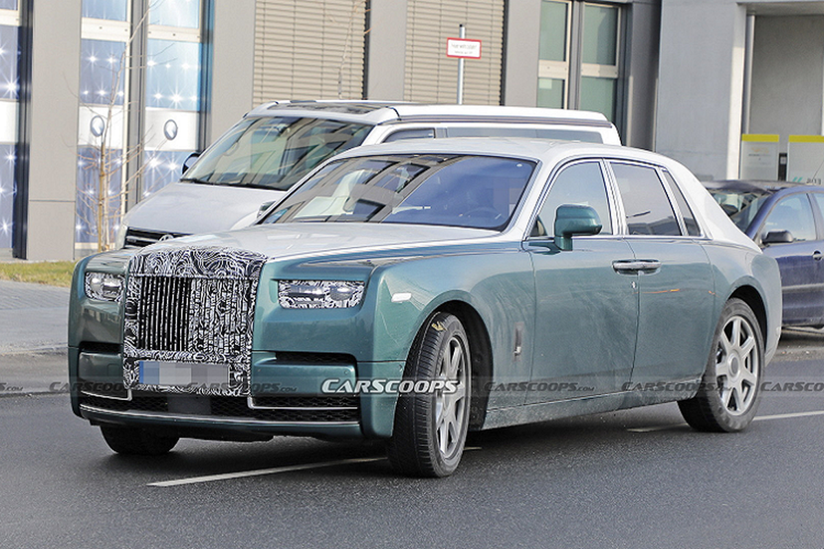 Rolls-Royce Phantom 2023 sieu sang lan dau lo dien khong che day