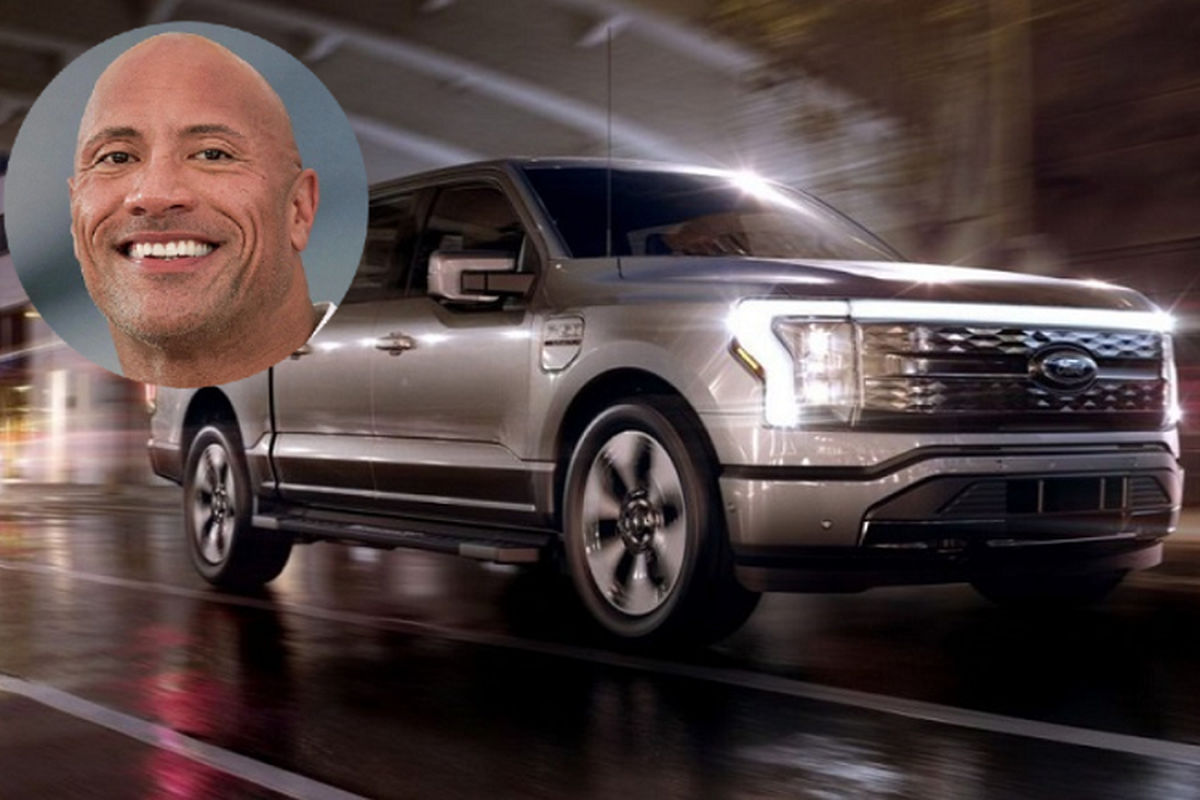 The Rock dang ngong cho tung ngay doi nhan Ford F-150 Lightning