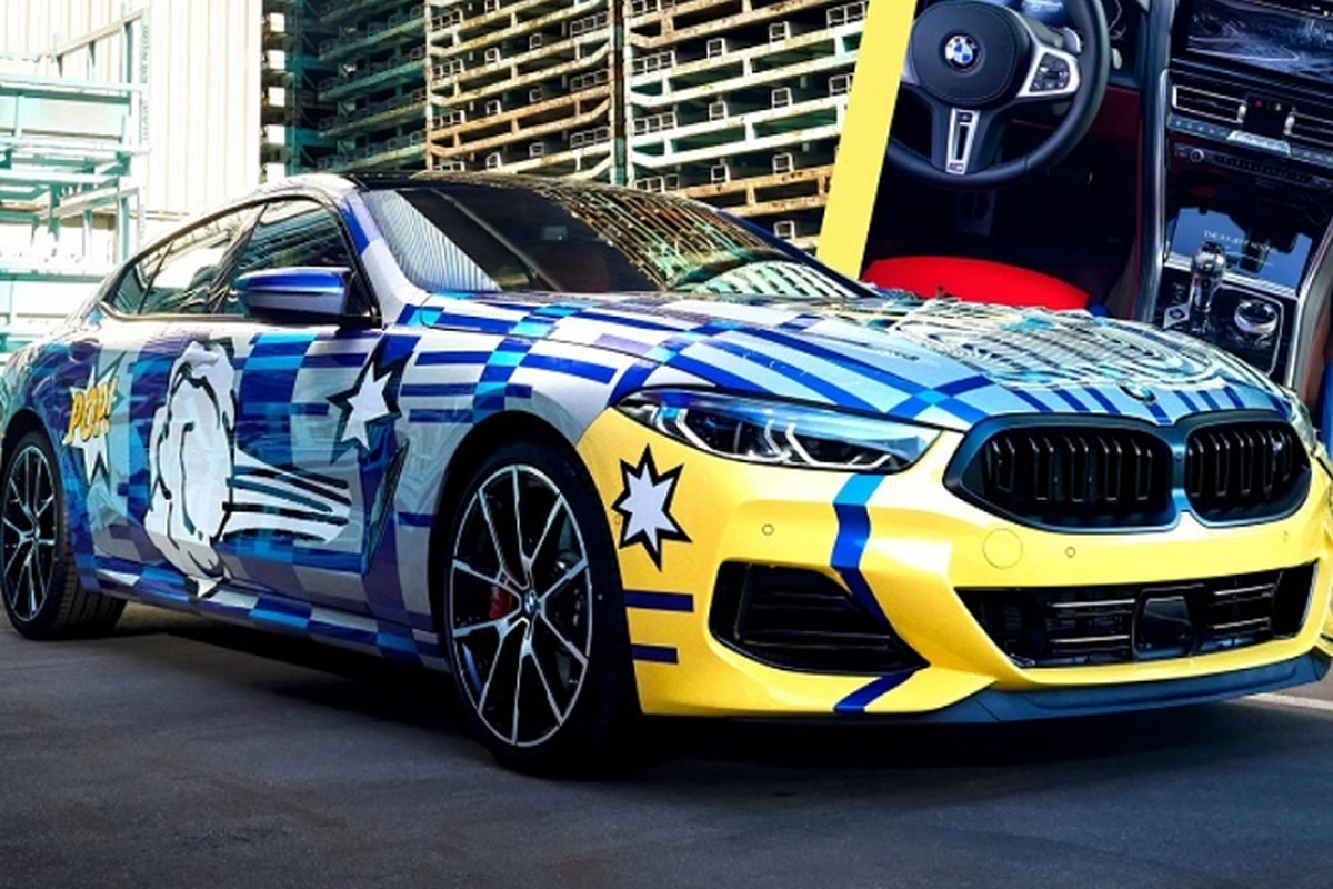 BMW 8 X JEFF KOONS gan 8 ty dong, phoi mau day “tinh nghich”