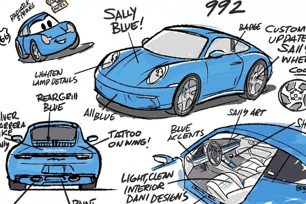 Porsche bat tay Pixar tao ra sieu xe Sally Carrera 911 doc nhat-Hinh-6
