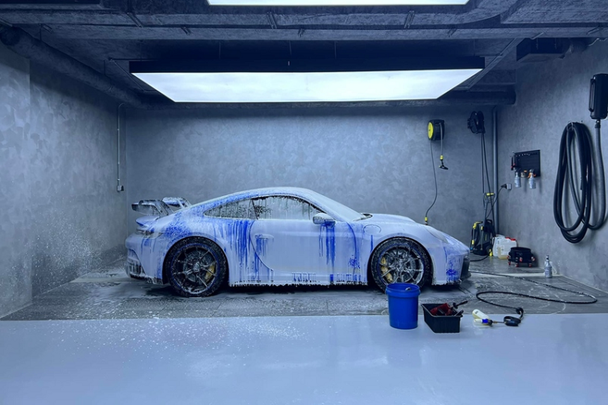 Cuong Do la bat ngo “tau” Porsche 911 GT3 mau xanh Shark Blue hiem-Hinh-6