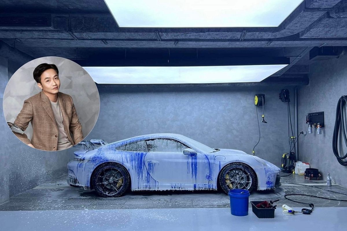 Cuong Do la bat ngo “tau” Porsche 911 GT3 mau xanh Shark Blue hiem