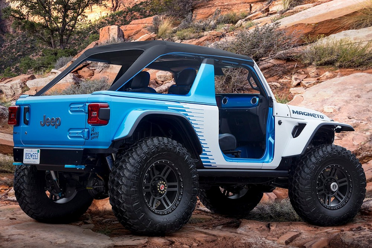 Jeep Wrangler Magneto 2.0 - concept dia hinh chay dien 