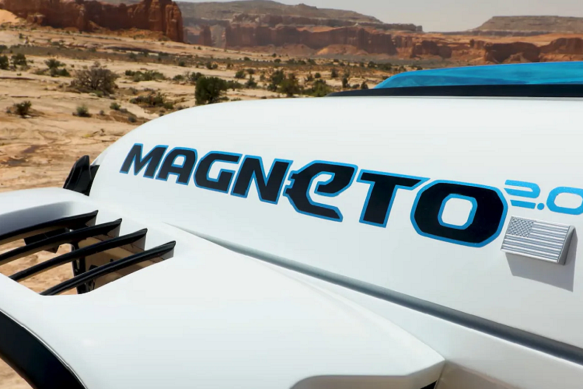 Jeep Wrangler Magneto 2.0 - concept dia hinh chay dien 