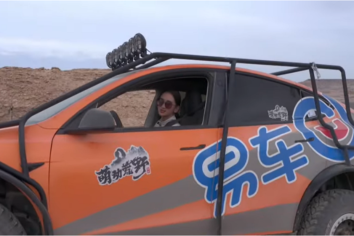 Dan choi Trung Quoc do Tesla Model Y off-road, san sang vuot sa mac-Hinh-4