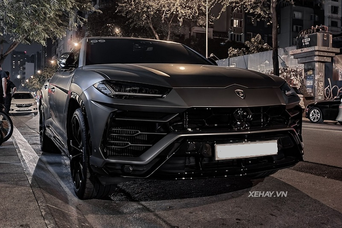 Sieu SUV Lamborghini Urus mau xam nham 