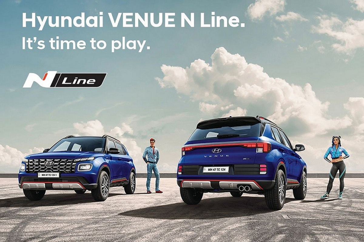 Hyundai Venue 2022 gia re ban N Line lo dien, Kia Sonet 