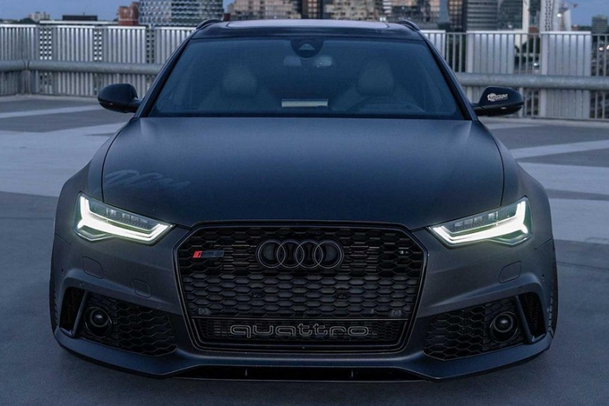 Ngam chiec Audi RS6 Avant mau Satin bi an manh 1.200 ma luc