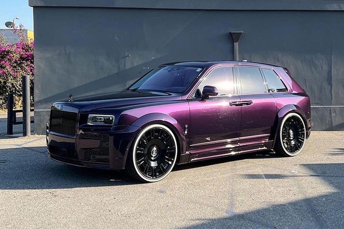 Rolls-Royce Cullinan noi that tim doc quyen cua Rapper Moneybagg Yo