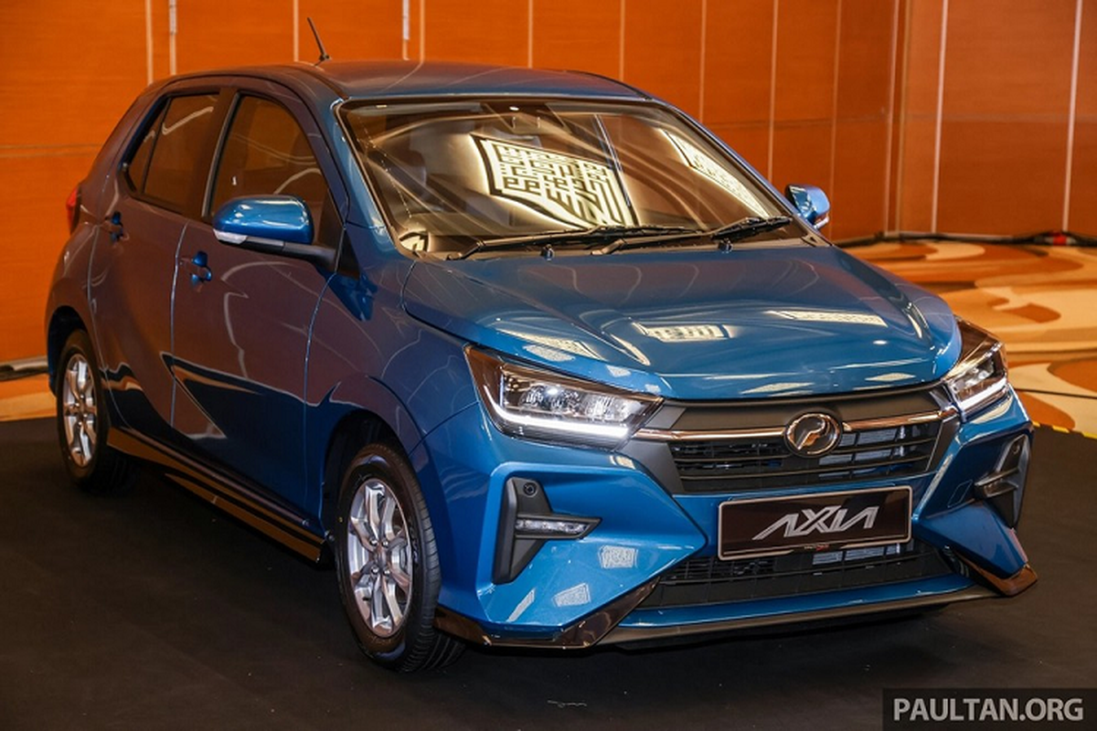 Perodua Axia 2023 chi 209 trieu dong, “anh em song sinh” Toyota Wigo