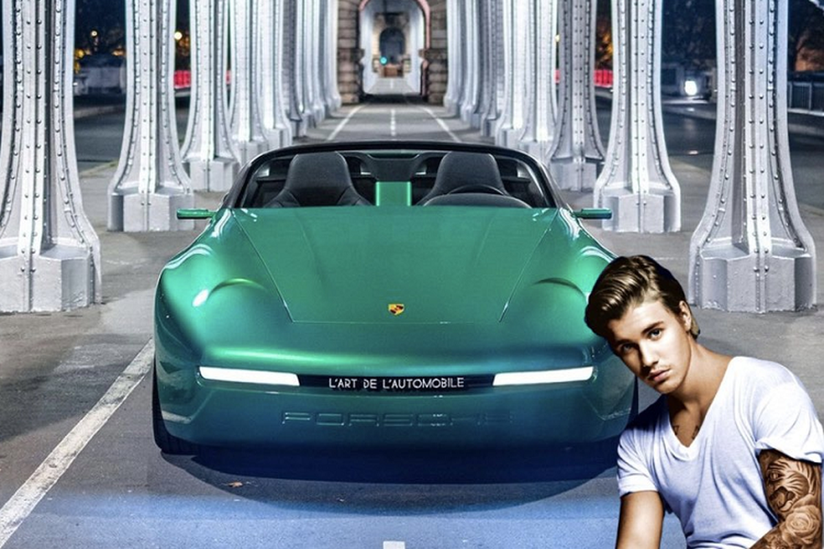 Justin Bieber khoe sieu xe Porsche 968 L'Art hang thua doc nhat vo nhi