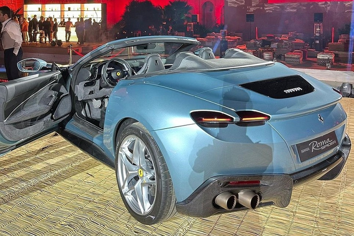 Can canh Ferrari Roma Spider mui tran tuyet dep vua ra mat-Hinh-11