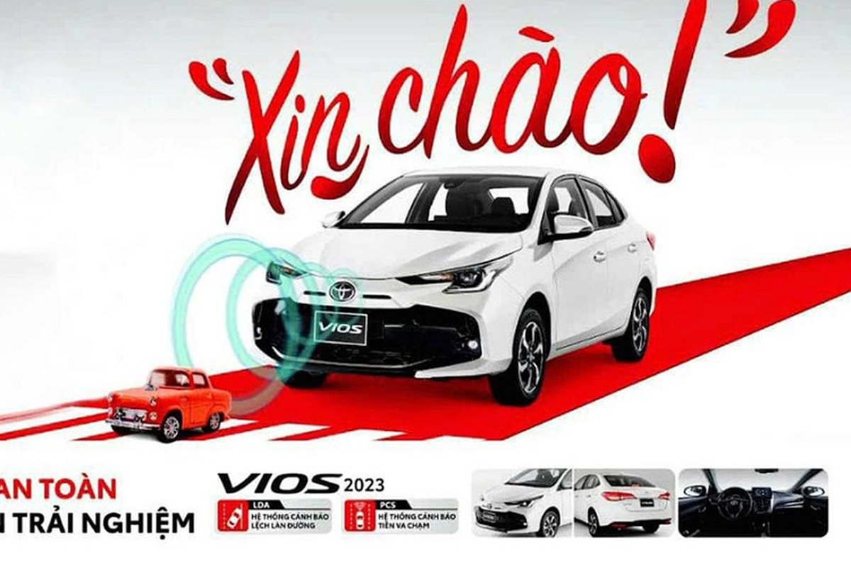 Chi tiet Toyota Vios 2023 tai Viet Nam truoc ngay ra mat chinh thuc