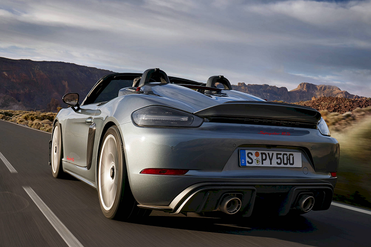 Porsche 718 Spyder RS ​​2024 - high-end car roof with high-end model-Hinh-8