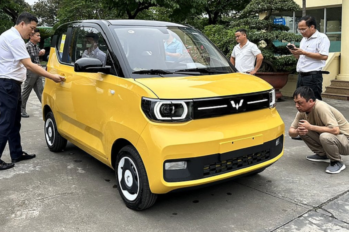 Wuling HongGuang MiniEV hon 100 trieu lap rap Viet Nam lo dien