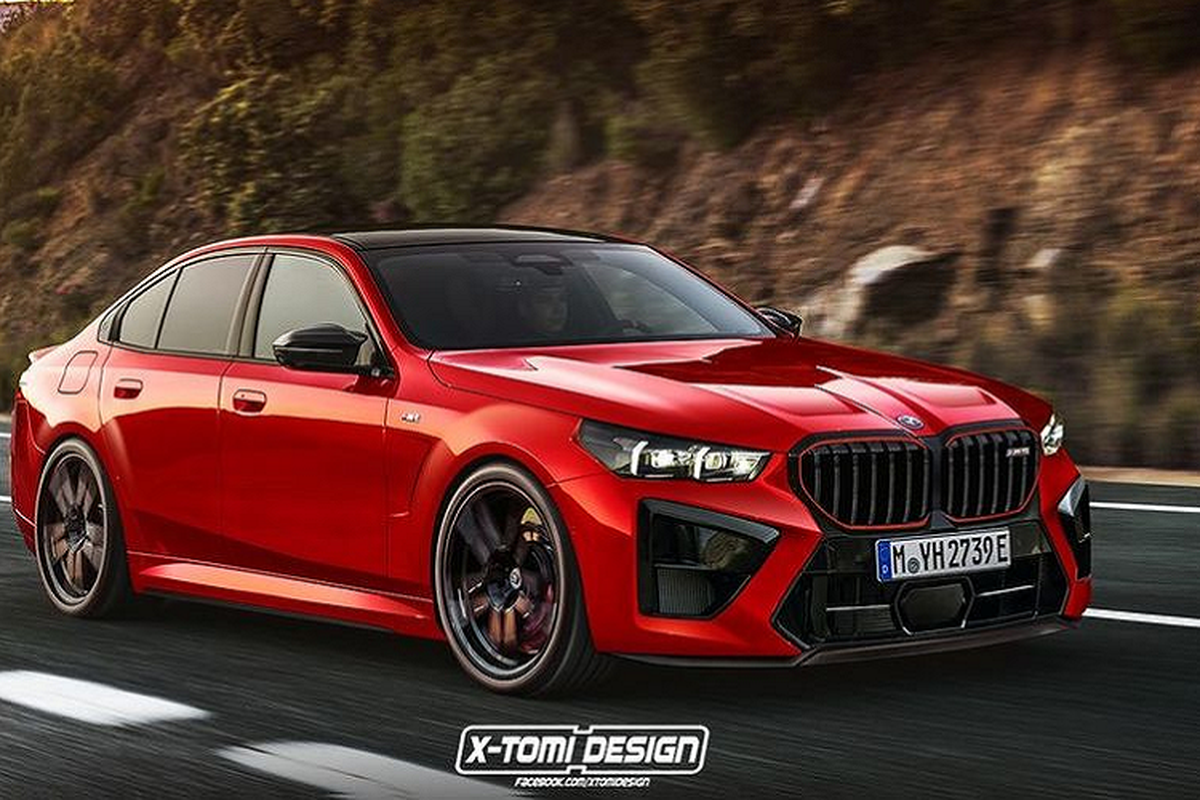 BMW M5 2024 thiet ke nhu X5 M, dong co hybrid muon SUV XM