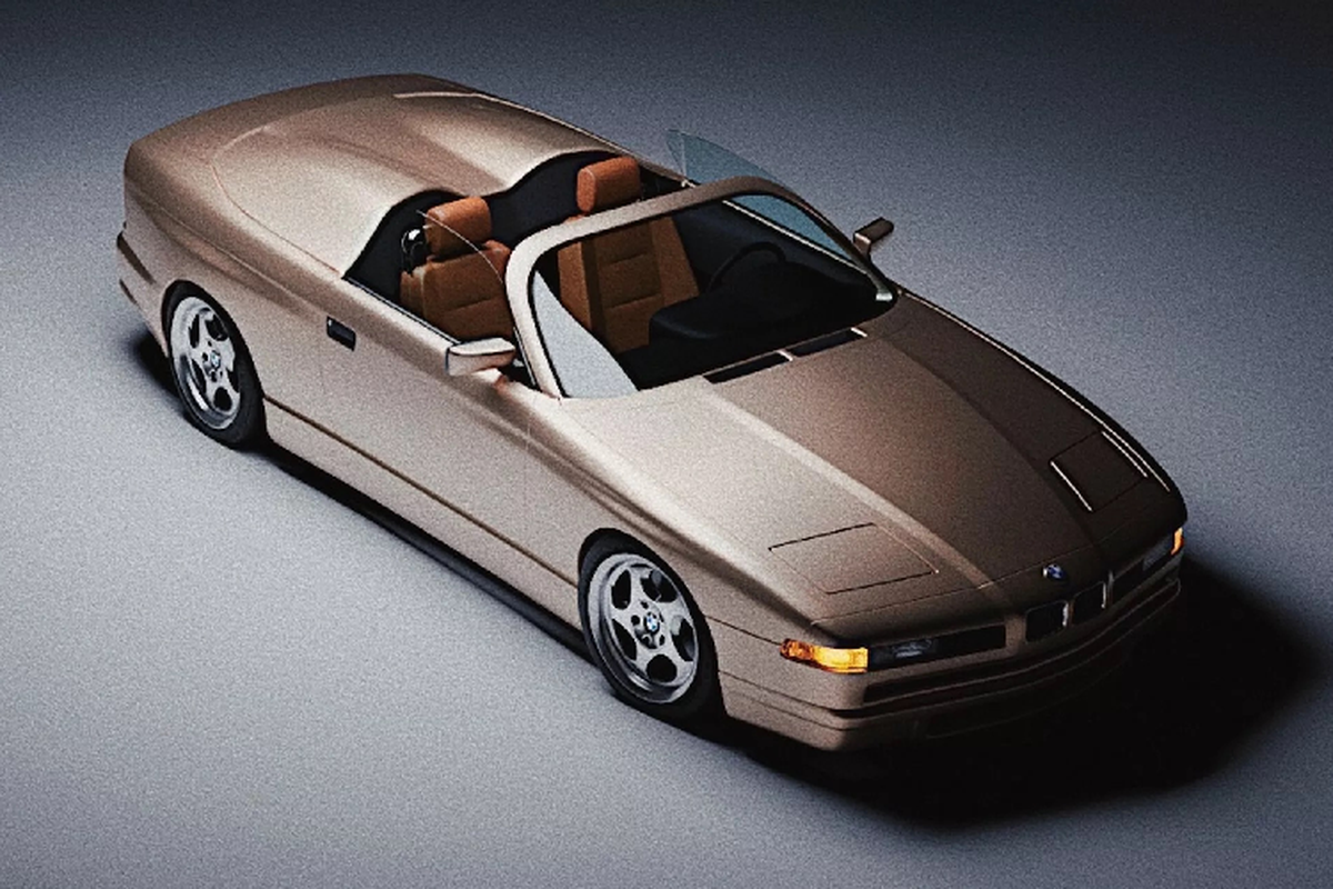 BMW 8-Series doi 1990 duoc mo phong voi phong cach Speedster