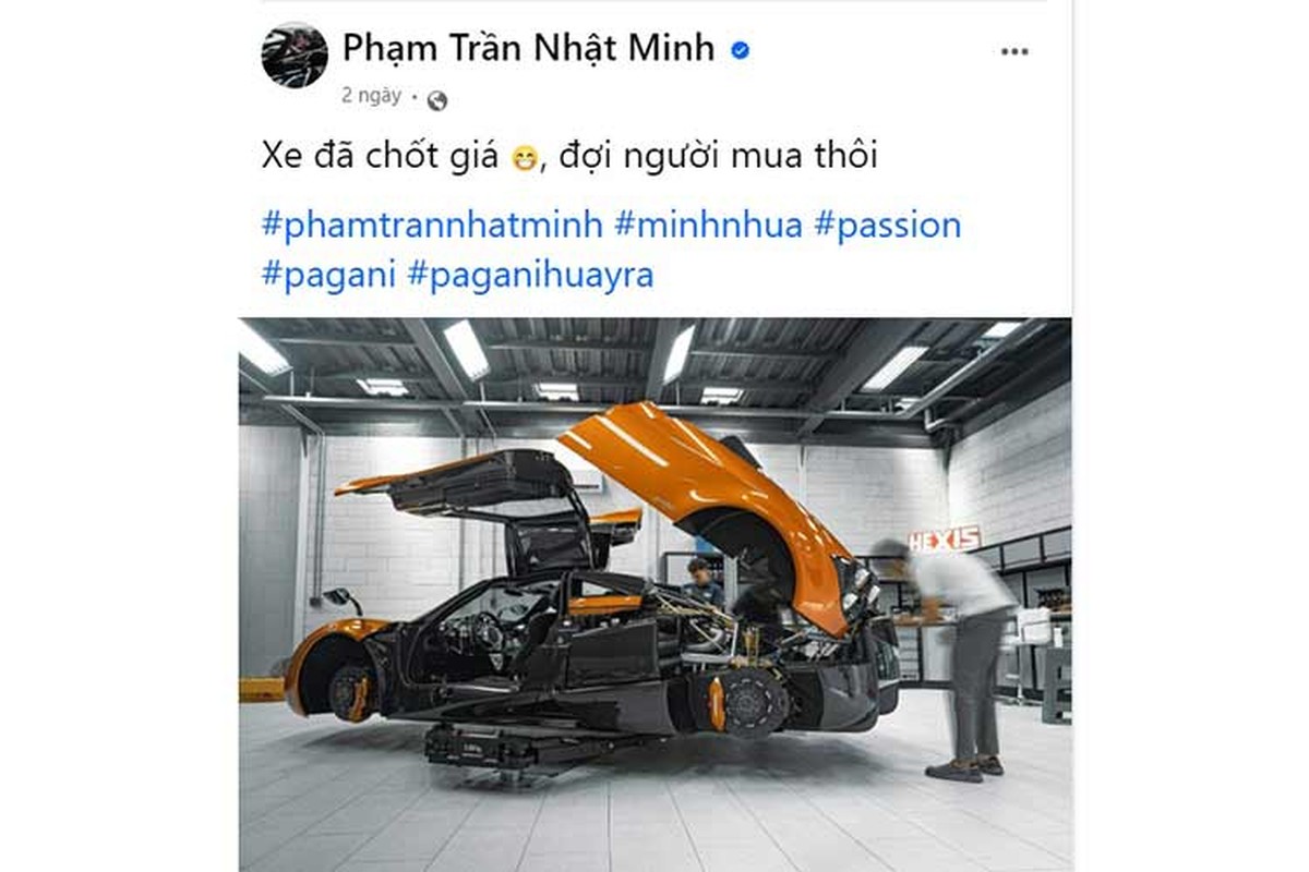 Minh Nhua chot rao ban Pagani Huayra, sau khi tau McLaren Elva 190 ty-Hinh-2