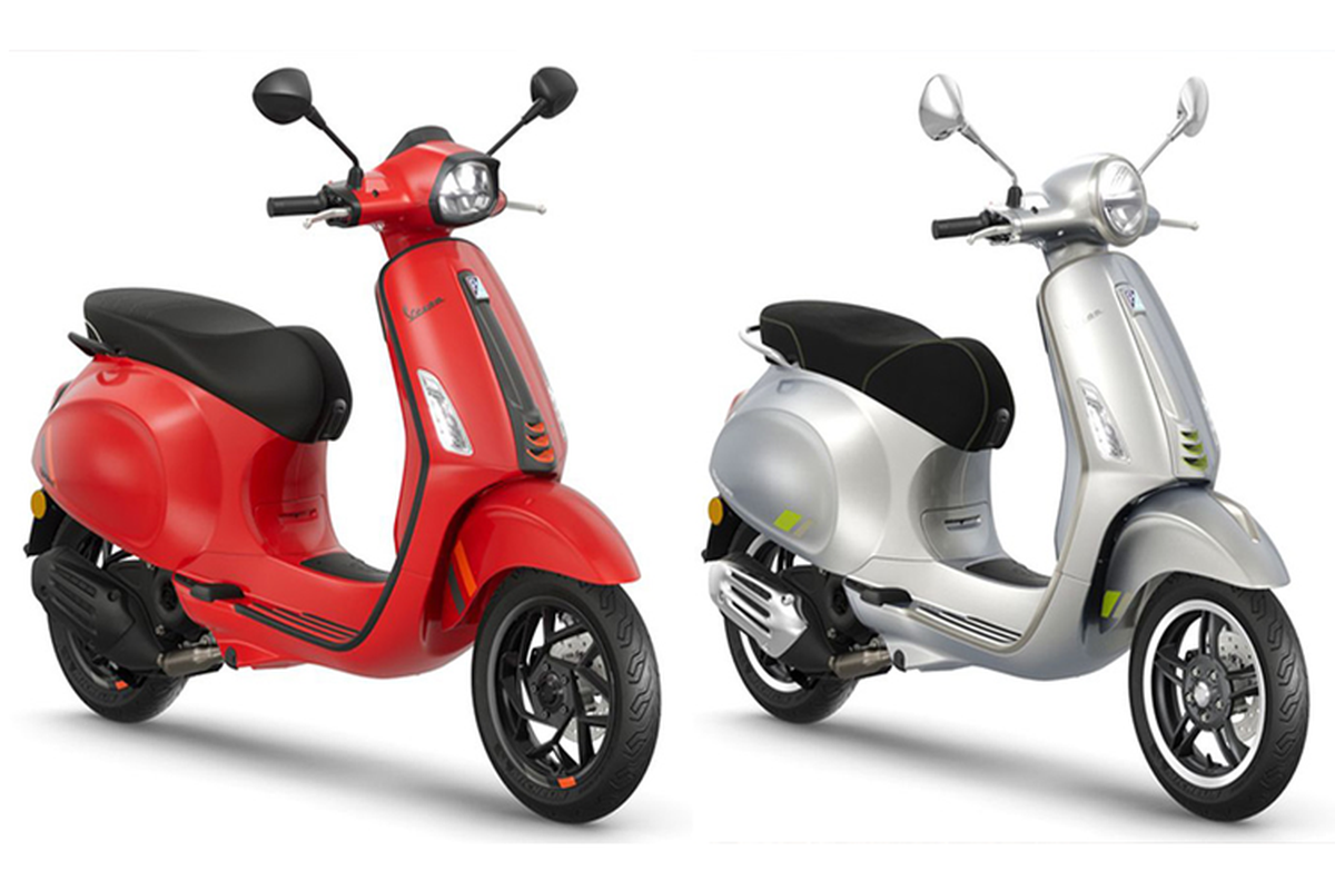 Chi tiet Vespa Primavera va Sprint S 2024, co ca xe chay dien