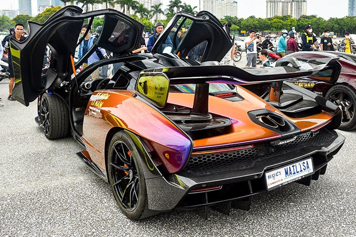 McLaren Senna cua Hoang Kim Khanh do dang Bugatti Chiron 