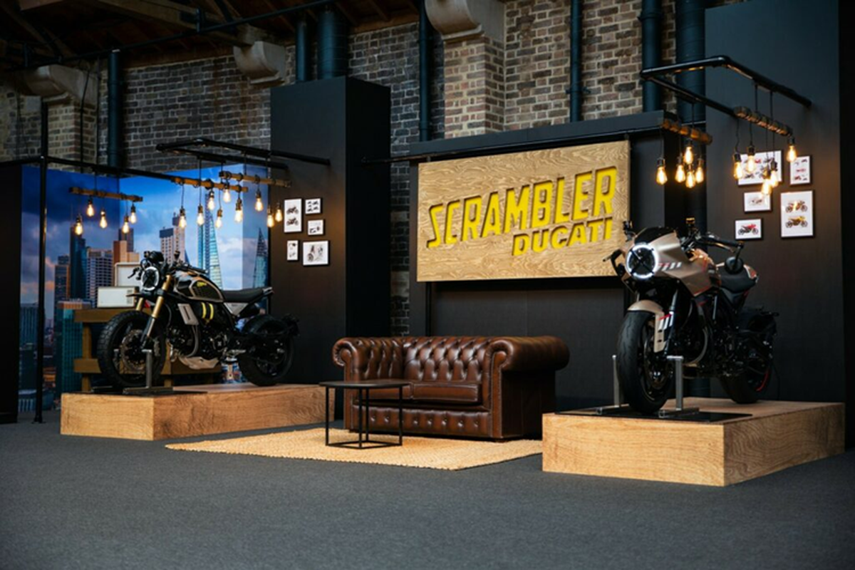 Ducati mang bo doi Scrambler den su kien London Bike Show 2024