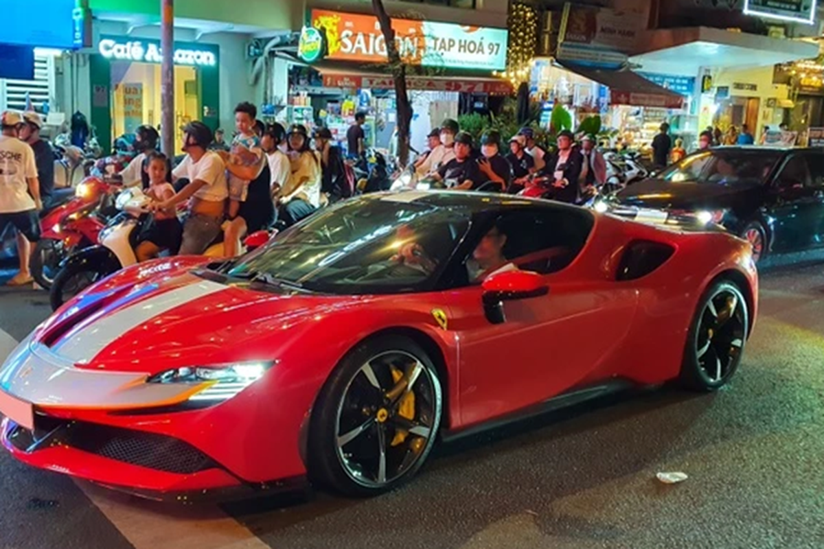 Ferrari SF90 Stradale bi an nhat Viet Nam ra bien NG, khoang 19 ty-Hinh-5