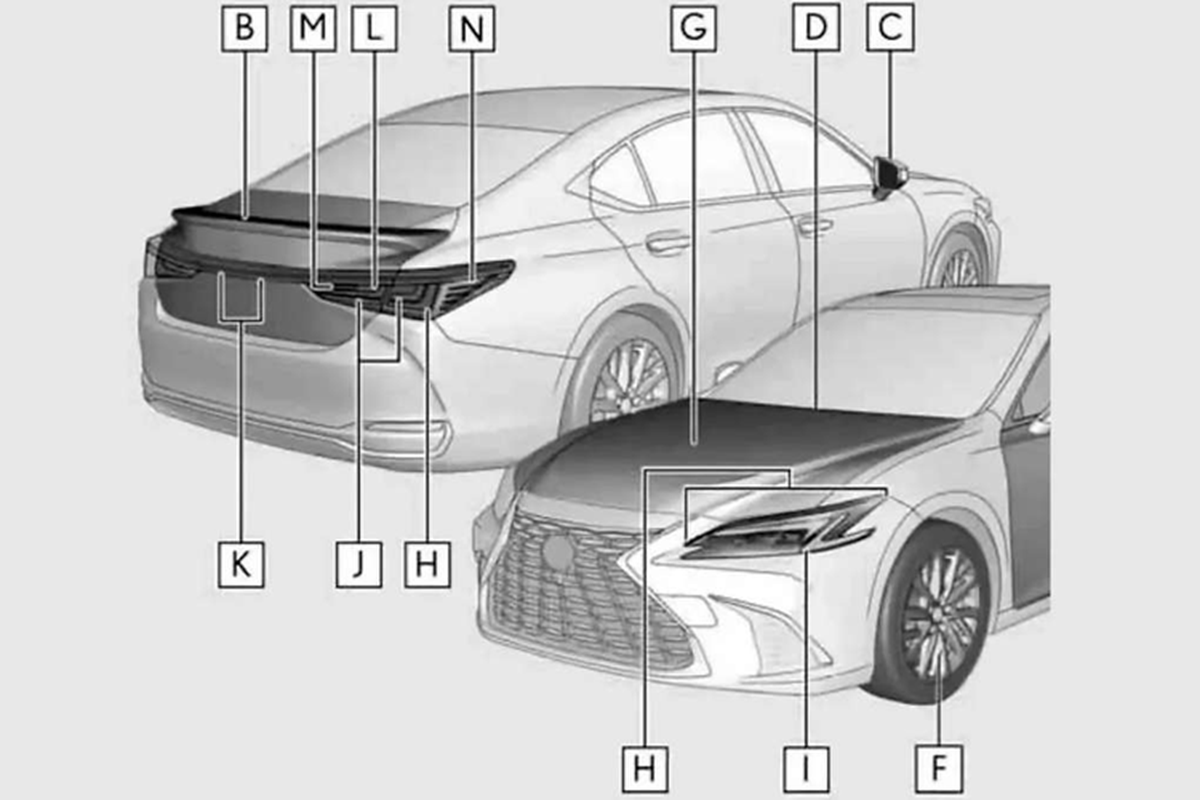 Lexus ES 2025 lo dien, 