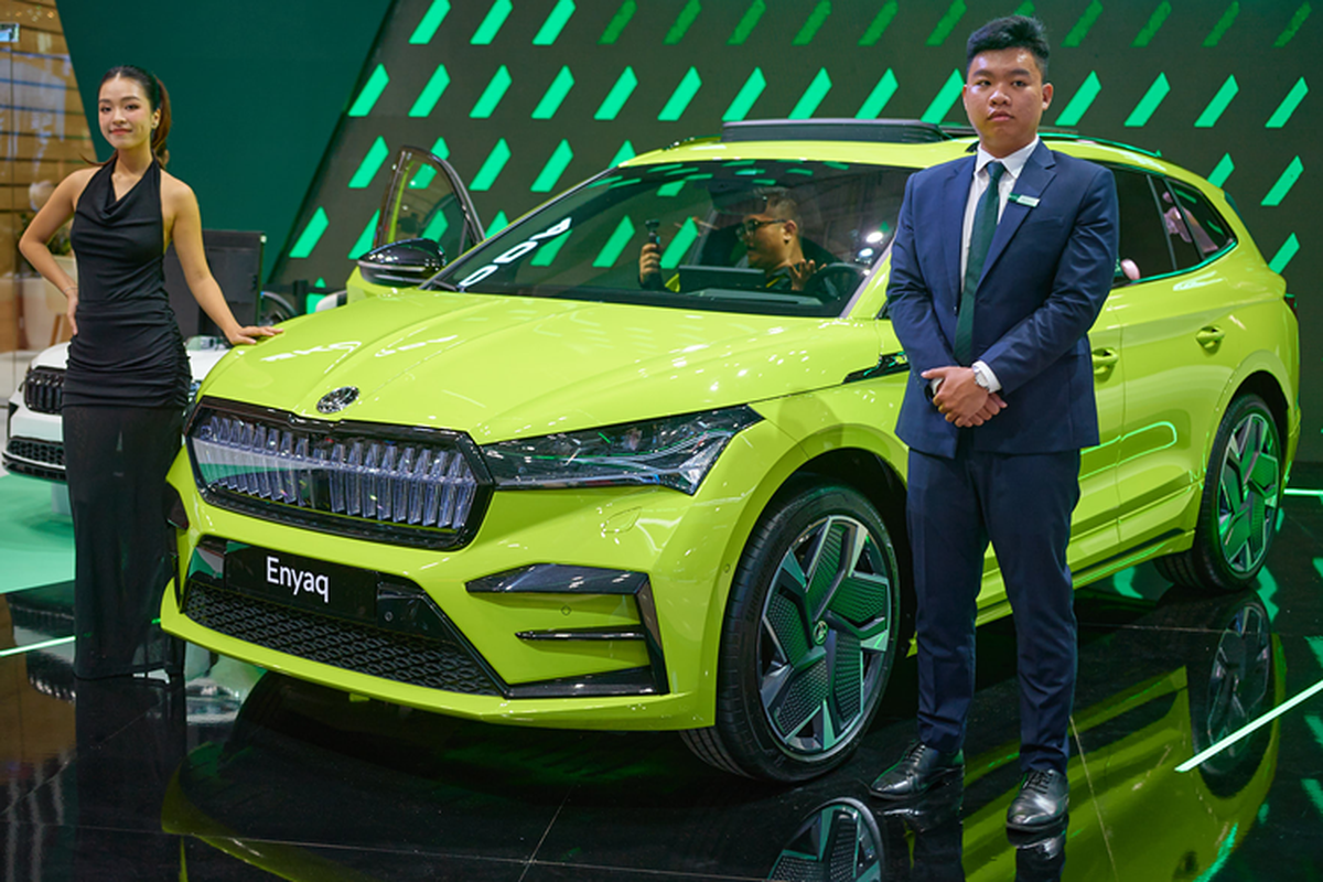 Skoda Enyaq iV chay 500 km/lan sac, sap lap rap tai Viet Nam-Hinh-3