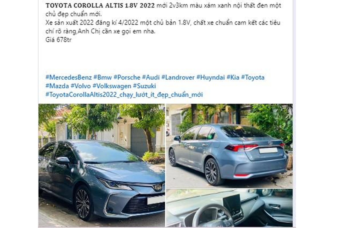 Toyota Corolla Altis 2022 rao ban gia bat ngo sau 2 nam lan banh-Hinh-3