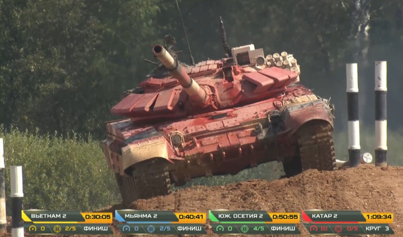Lai T-72B3 o Army Games do te, Qatar dang dung xe tang nao trong nuoc?