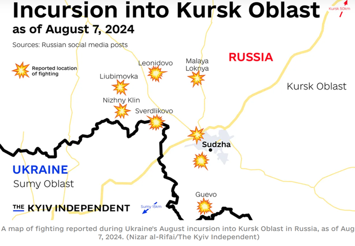 Ukraine gap nguy o Kursk, Nga tan cong 20 ngoi lang trong 1 ngay-Hinh-16