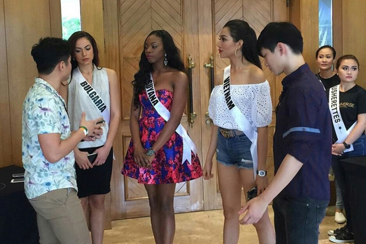 Le Hang tu tin do sac cung Miss Universe 2015 Pia Wurtzbach-Hinh-4
