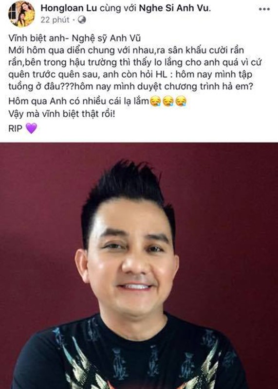 Sao Viet tiec thuong dien vien hai Anh Vu qua doi o tuoi 47-Hinh-7